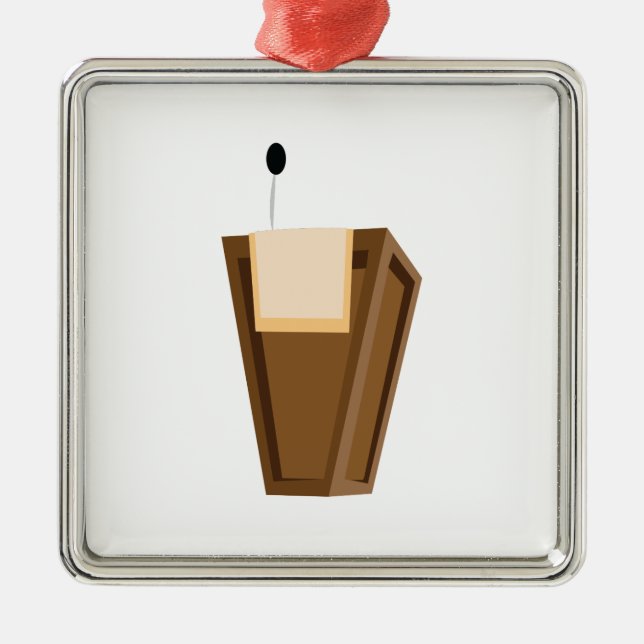 Talande podium julgransprydnad metall (Framsidan)