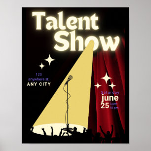 Talangshow Flyer, Show Flyer, Talangtävling Poster