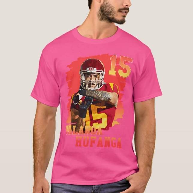 Talanoa Hufanga Football T Shirt (Framsida)