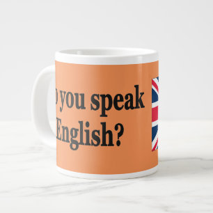 Talar du engelska? Flagga bf Jumbo Mugg