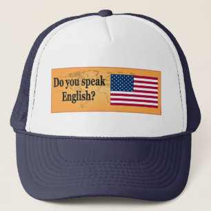 Talar du engelska? Flagga bf Truckerkeps