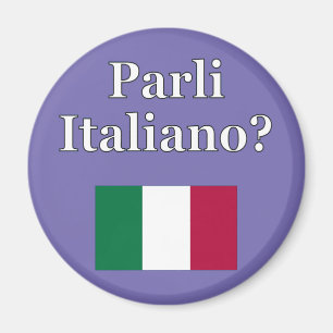 Talar du italienska? Flagga Magnet