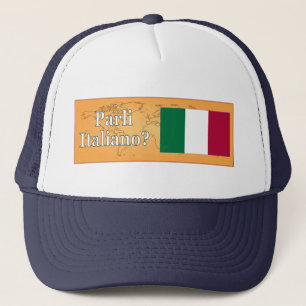 Talar du italienska? Flagga wf Keps