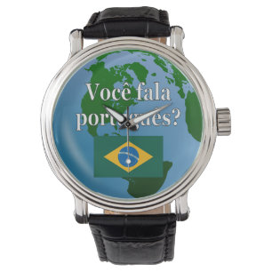 Talar du portugisiska? Flagga Armbandsur