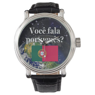 Talar du portugisiska? Flagga Armbandsur