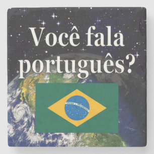 Talar du portugisiska? Flagga Underlägg Sten