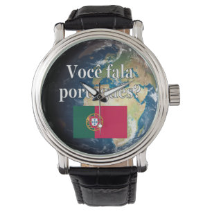Talar du portugisiska? Portugisiska. Flagga och jo Armbandsur