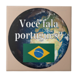 Talar du portugisiska? Portugisiska. Flagga och jo Kakelplatta