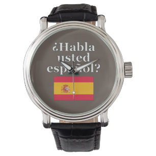 Talar du spanska? Flagga Armbandsur