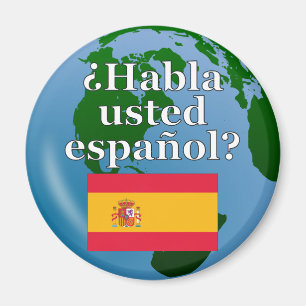 Talar du spanska? Flagga och global Magnet