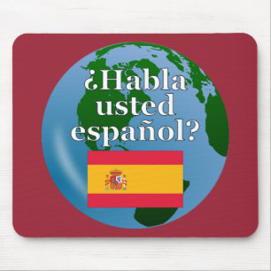 Talar du spanska? Flagga och global Musmatta