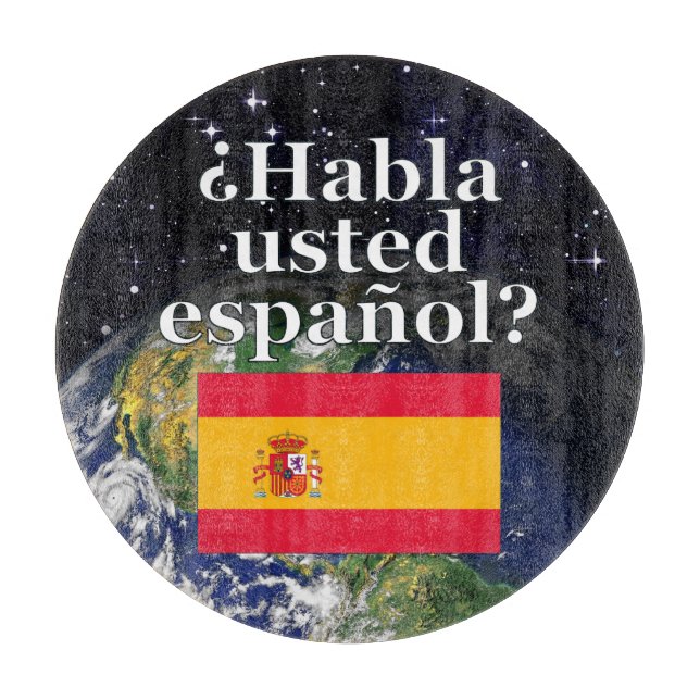 Talar du spanska? Flagga och jord (Framsidan)