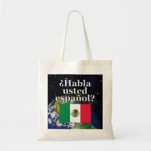 Talar du spanska? Flagga och jord Tygkasse