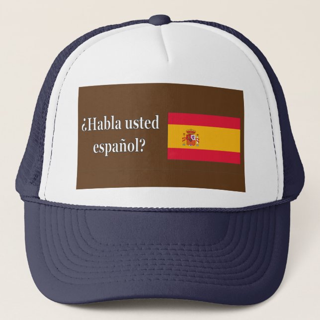 Talar du spanska? Flagga wf Keps (Framsida)