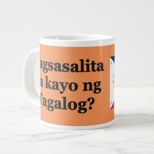 Talar du Tagalog? Flagga bf Jumbo Mugg