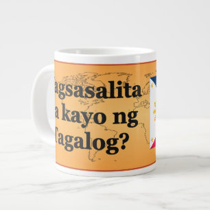 Talar du Tagalog? Flagga bf Jumbo Mugg
