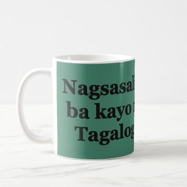 Talar du Tagalog? Flagga bf Kaffemugg (Vänster)