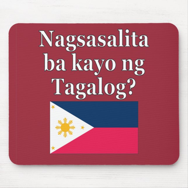 Talar du Tagalog? Flagga Musmatta (Framsidan)