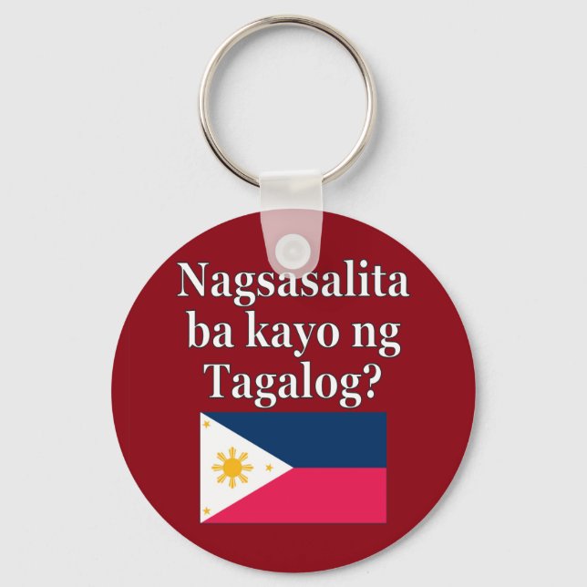 Talar du Tagalog? Flagga Nyckelring (Framsida)