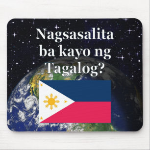 Talar du Tagalog? Flagga och jord Musmatta