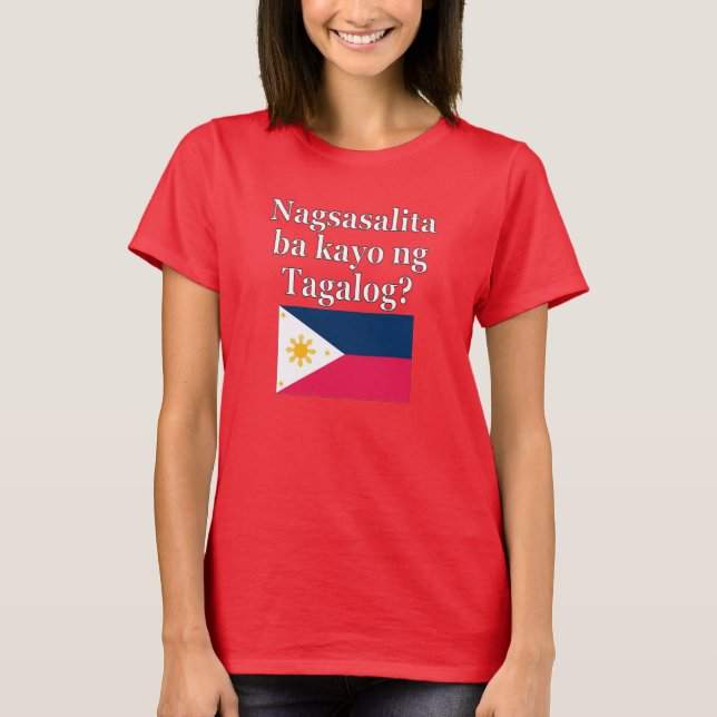 Talar du Tagalog? Flagga Tröja (Framsida)