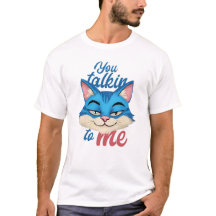 Talar du till mig Katt – Rolig T-Shirt