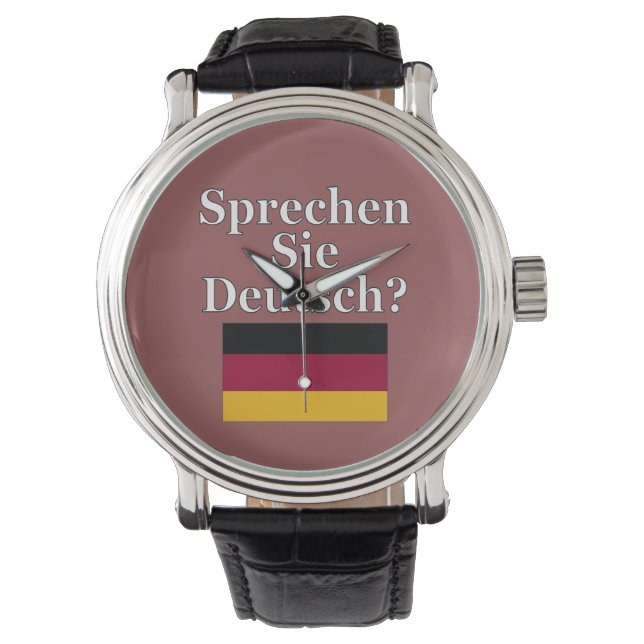 Talar du tyska? Flagga Armbandsur (Framsida)