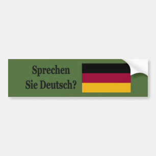 Talar du tyska? Flagga bf Bildekal