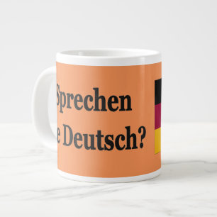 Talar du tyska? Flagga bf Jumbo Mugg