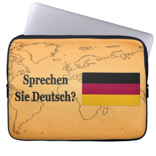 Talar du tyska? Flagga bf Laptop Sleeve