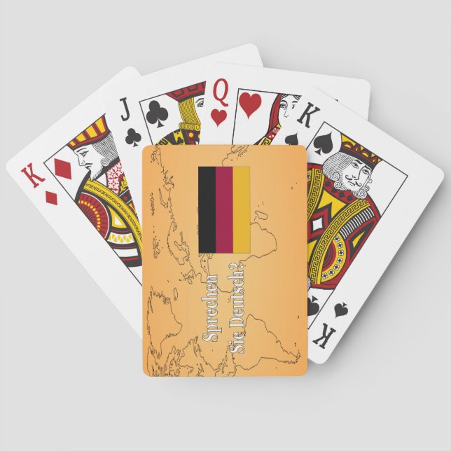 Talar du tyska? Flagga wf Casinokort (Baksidan)
