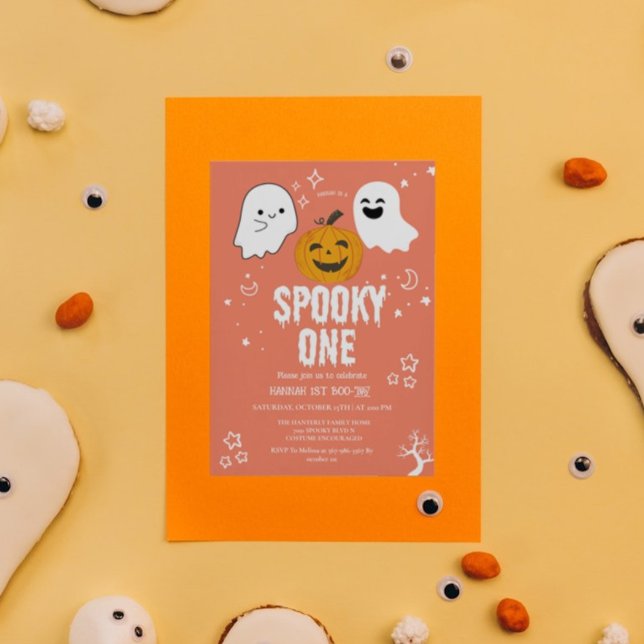 Talar en Halloween-inbjuden födelsedagsfest Inbjudningar (Skapare uppladdad)