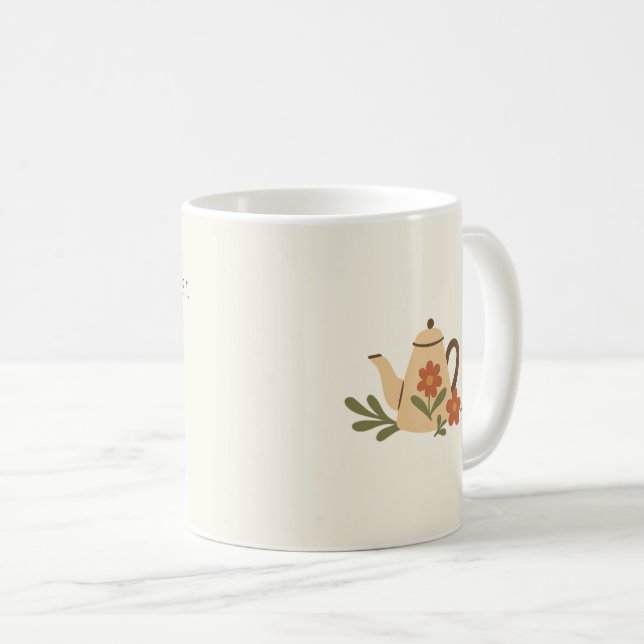 Talar genom vacker konst. kaffemugg (Framsida höger)