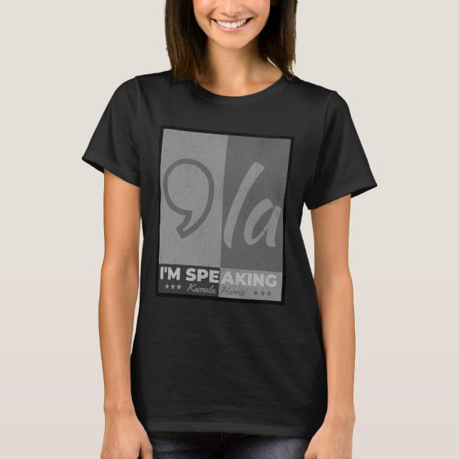 Talare: Comma La Funny Quote Kamala Harris 2024 T Shirt (Framsida)