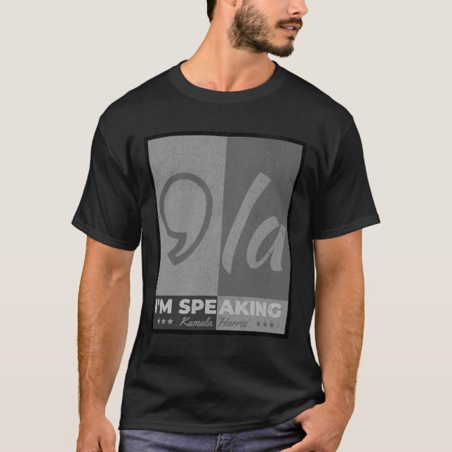 Talare: Comma La Funny Quote Kamala Harris 2024 T Shirt (Framsida)