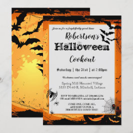 Talare för Halloween Cookout Party-inbjudan Inbjudningar