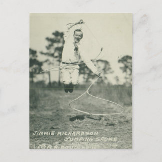 Talare: Jimmie Richardson hoppade. Vykort