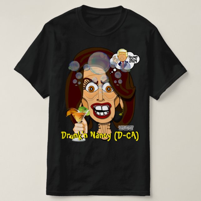 Talare Nancy Pelosi - Bubbas Toon Tee's T Shirt (Design framsida)