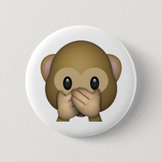 Talare nr Evil Monkey - Emoji Knapp (Framsida)