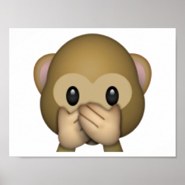 Talare nr Evil Monkey - Emoji Poster (Framsidan)