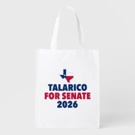 Talarico för senaten 2026 val Texas Återanvändbar Påse