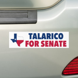 Talarico för senaten 2026 val Texas Bildekal