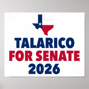 Talarico för senaten 2026 val Texas Poster