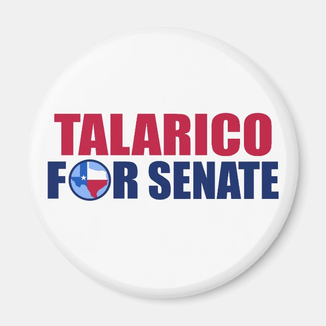 Talarico för senaten Texas 2026 års val Magnet (Framsidan)