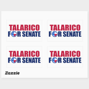 Talarico för senaten Texas 2026 val Rektangulärt Klistermärke