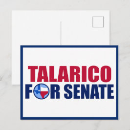 Talarico för senaten Texas 2026 val Vykort