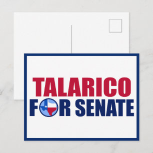 Talarico för senaten Texas 2026 val Vykort