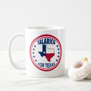 Talarico för Texas Red White Blue-valet Kaffemugg