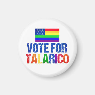 Talarico Rainbow American Flag 2026 val Magnet