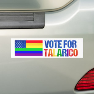 Talarico Rainbow American Flag Valet Bildekal
